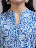 Aurora Blue Ocean Glory Tunic Top